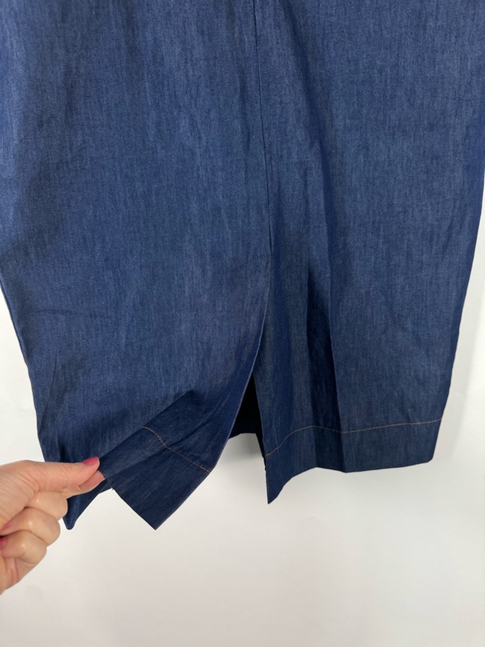 Iris Setlakwe Denim Skirt Size 10 Designer Country Cowgirl Western Classic - Picture 3 of 10